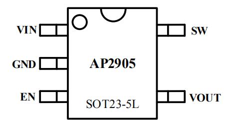 AP2905 封裝及腳位配置圖