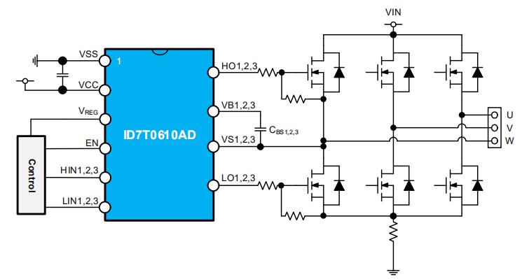 ID7T0610AD無刷炮炮短视频黄版成人APP60v應用電路圖