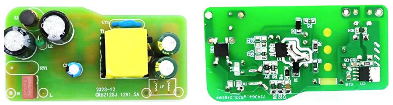 CR6212_5V/12V高效率、低成本電源方案PCB及DEMO實物圖